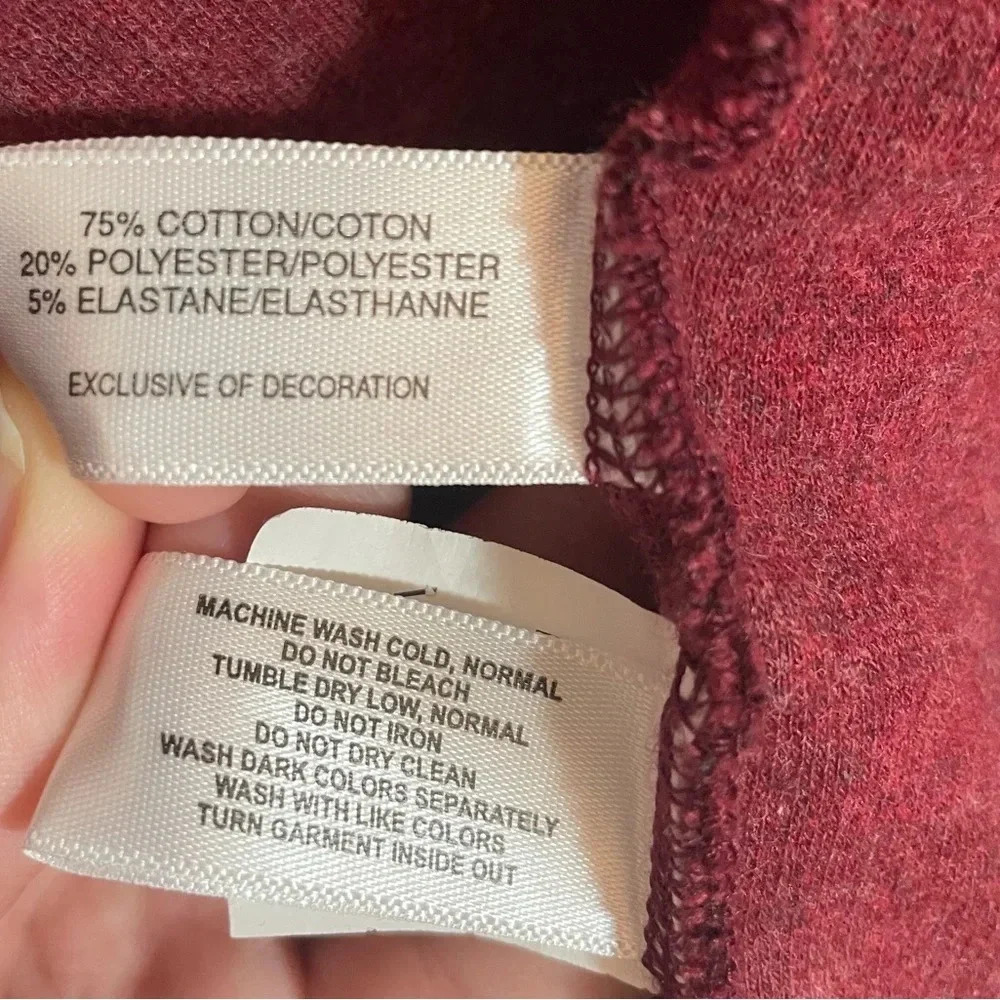 Cutter & Buck Full Zip Maroon Sweatshirt Embroidered Logo Quality Size 2XT EUC - Picture 4 of 9